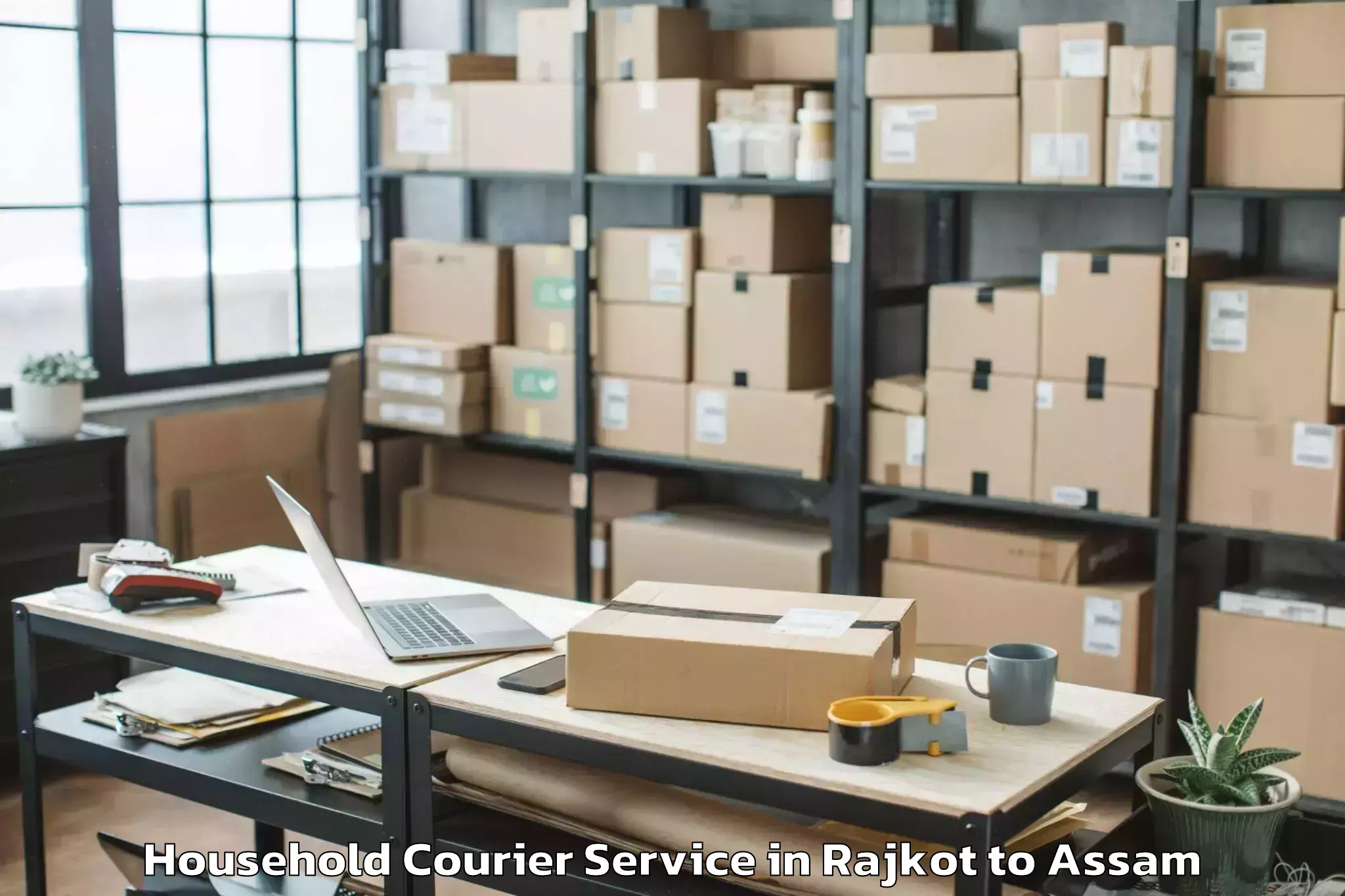 Affordable Rajkot to Kokrajhar Household Courier